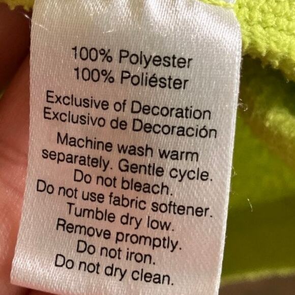 Eddie Bauer Womens Sweater Lime Blue Pullover Fleece 1/4 Zip Long Sleeve XL - Picture 7 of 12